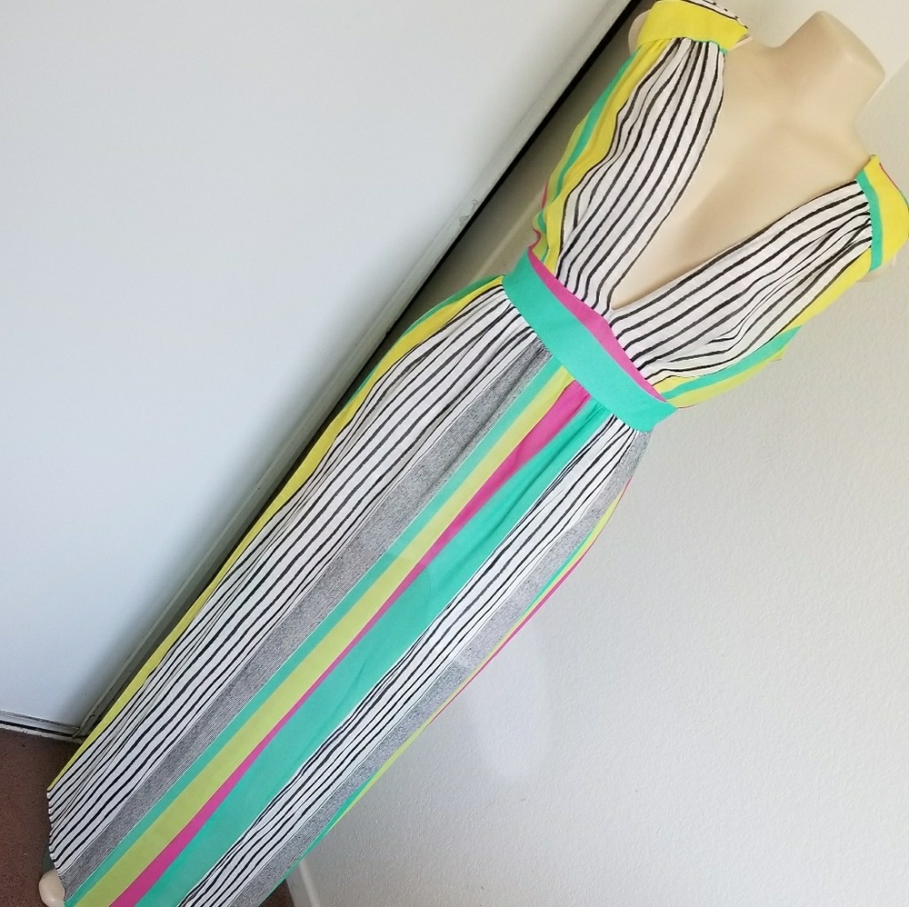 Sz L summer maxi dress swim coverup